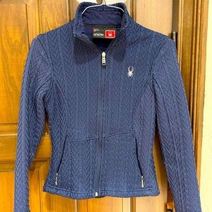 Spyder Zippered Ski Sweater Jacket